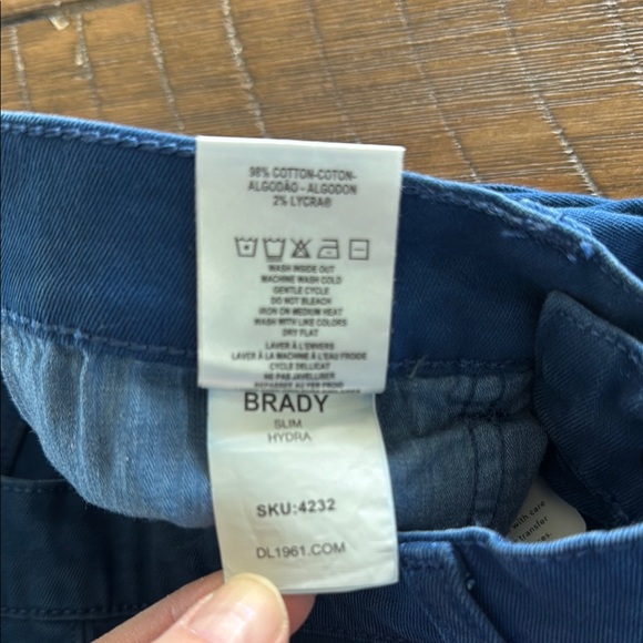 NWT DL1961 Brady Slim Hydra Blue Denim 👖 Jeans, Girls Size 12 - Picture 7 of 7